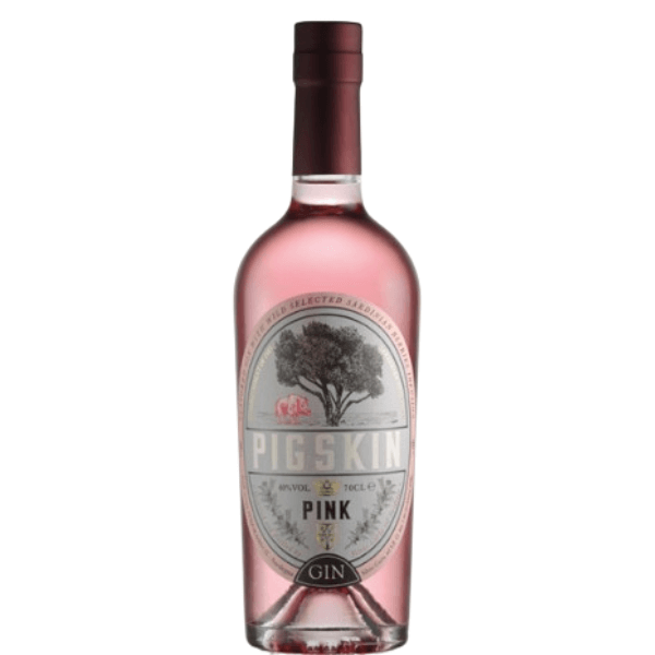 Gin Pigskin pink al Mirto rosso, 40%, Silvio Carta, 70 cl., Sardaigne