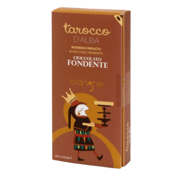 Tarocco d'Alba morbido impasto di nocciole piemonte e cioccolato fondente, 200gr - Alba