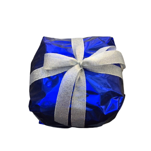 Panettone au chocolat - emballage cadeau bleu - 850 gr.