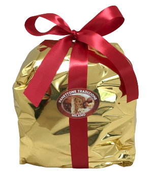 Panettone classique - emballage cadeau doré - 1 kg