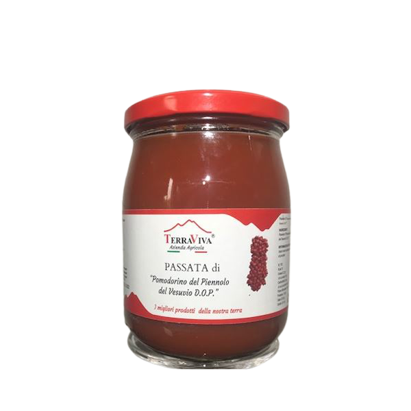 Passata di Pomodorino del piennolo del vesuvio DOP 500gr - TerraViva