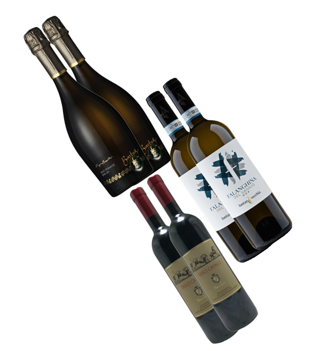 Summer Box dégustation - 2 btes Dieci Cavalli - 2 btes Prosecco - 2 btes blanc Falanghina
