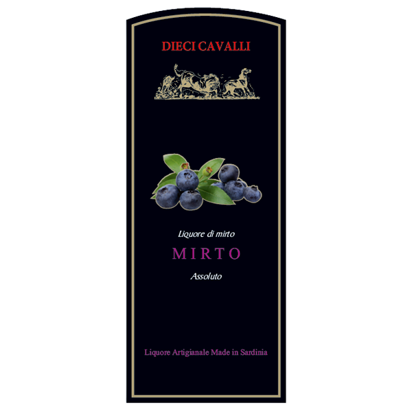 Mirto Assoluto Dieci Cavalli - Sardaigne - 70 cl - De Chelu - 25%