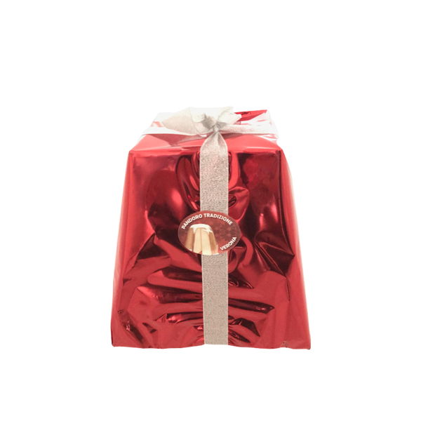 Pandoro - emballage cadeau rouge - 750 gr